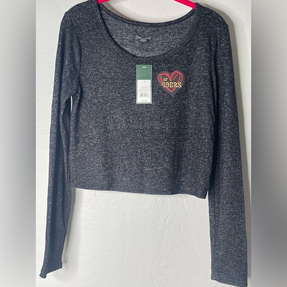 New SF 49ers Heart Long Sleeve Top - Picture 3 of 5